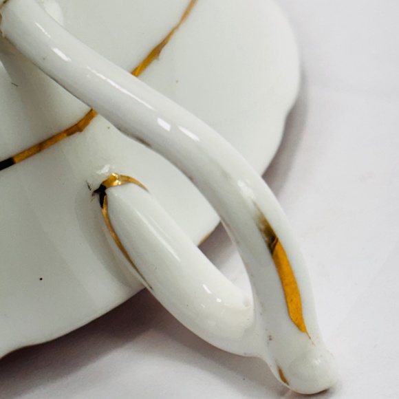 Paragon Double Warrant Tea Cup & Saucer Floral Multi Color England Gold Trim Vtg - Picture 7 of 15